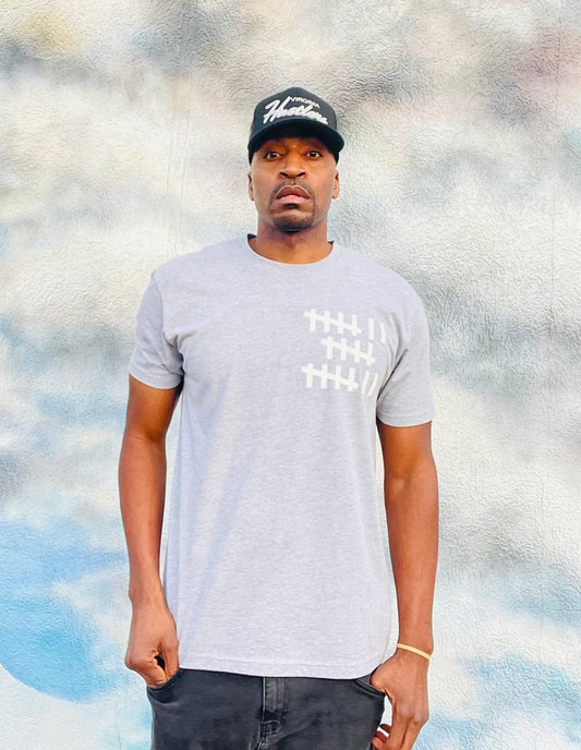 757 KNOW THE COUNT UNISEX TEE-HEATHER GREY