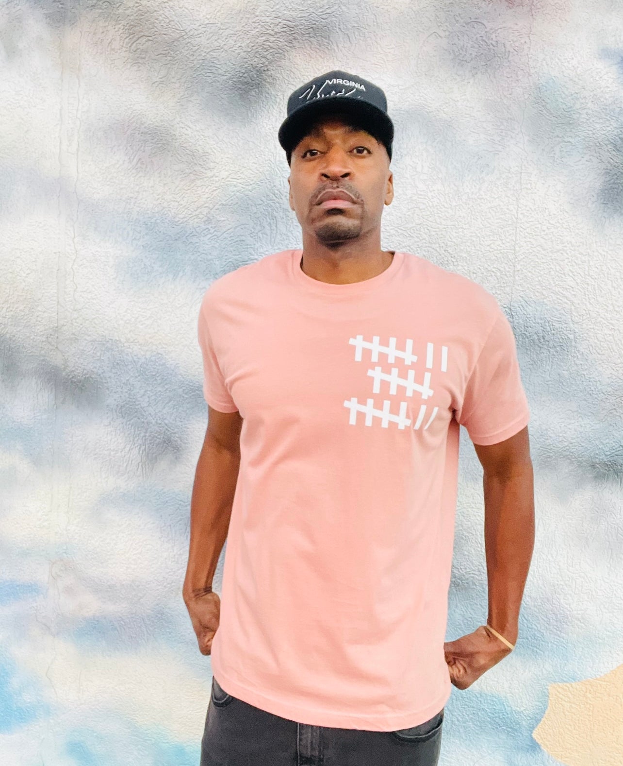 757 KNOW THE COUNT UNISEX TEE-DESERT PINK